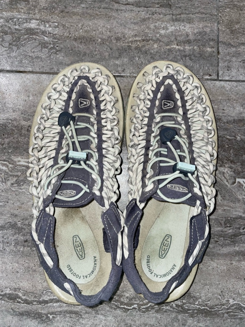 Keen UNEEK Two-Tone Braided Sandals Size 7